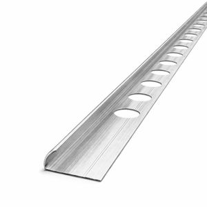 PERFIL MURA GUARDACANTO DE ALUMINIO NATURAL 10MM X 2.5 METROS (1569)