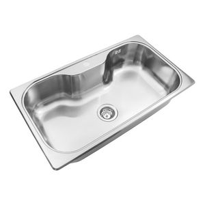 BACHA SIMPLE LUXOR SI85A 85.5 X 48.2 X 21 SOPAPA CESTILLO ACERO 304 JOHNSON
