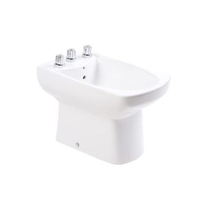 BIDET DE PIE ROCA DAMA SENSO - 3 ORIFICIOS CON LLUVIA BLANCO