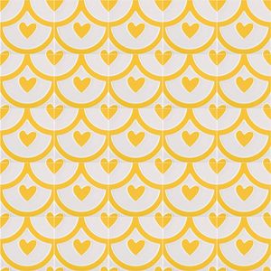 CERAMICO 25 X 25 AGATHA COEUR AMARILLO PAMESA CAJA x 1,06M2