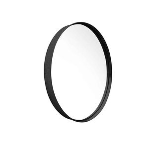 DISEÑO ESPEJO CORONA 70 MARCO NEGRO DIAM. 70CM.