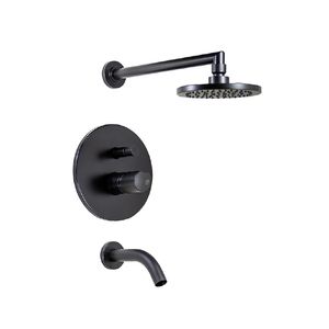 GRIFERIA PARA DUCHA MONOCOMANDO CILINDRA FV NEGRO - 0106/M5