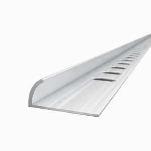 PERFIL MURA GUARDACANTO DE ALUMINIO MATE 10MM X 2.5 METROS (1383)