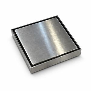 DESAGÜE CUADRADO MURA DE ACERO INOXIDABLE BRILLANTE 12 X 12
