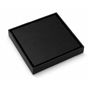 DESAGÜE CUADRADO MURA DE ACERO INOXIDABLE BLACK 12 X 12