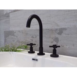 LAVATORIO PARA BAÑO NEGRO MATE TAURO CRUZ BLACK ESTALGRIF