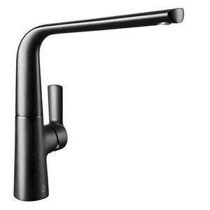 MONOCOMANDO PARA MESADA DE COCINA CON PICO MÓVIL NEGRO AROMO FV