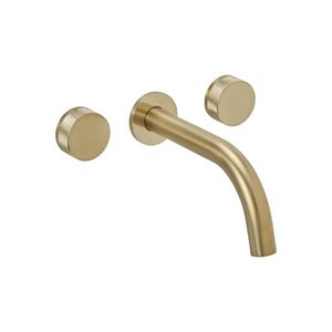 GRIFERIA PARA LAVATORIO DE PARED PEIRANO FABRIC GOLD 62-100G