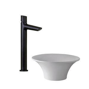 GRIFERIA PARA LAVATORIO ALTO MONOCOMANDO CILINDRA FV NEGRO - 0181.02/M5