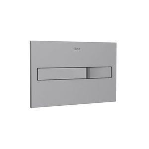 PLACA DE ACCIONAMIENTO CON DESCARGA DUAL ROCA GRIS - A890196002