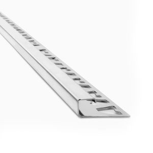 PERFIL PISO CUADRADO ESMERILADO ACERO INOX. X 2, 5 M COD. 1810 ATRIM