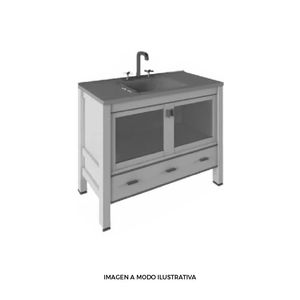 VANITORY WATERVAN ATENAS CERRADO DE PIE 60 CM BCO C/ MES LOSA 3 AG