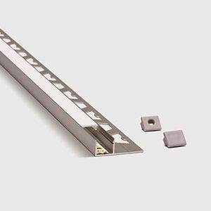 GUARDACANTO LED ALUMINIO ANODIZADO QUADRA SIMPLE ATRIM