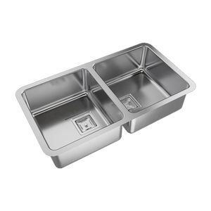 BACHA DOBLE JOHNSON PARA COCINA QUADRA Q76 70.8 X 37 X 17.5