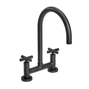 GRIFERÍA PARA COCINA BI-COMANDO NEGRO MATE BLACK VELVET PEIRANO