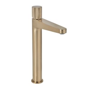 GRIFERIA MONOCOMANDO PARA LAVATORIO ALTO PEIRANO FABRIC GOLD 61-200G
