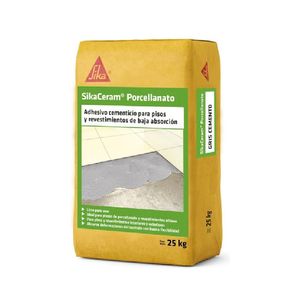 PEGAMENTO SIKACERAM PORCELANATO FLUIDO X 25 KGS