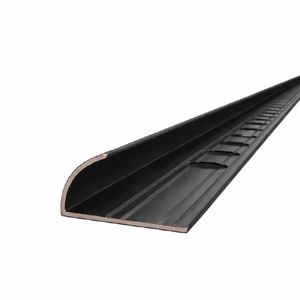 PERFIL MURA GUARDACANTO DE ALUMINIO MATE BLACK 12MM X 2.5 METROS ()