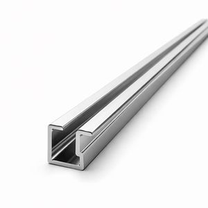 PERFIL MURA LISTEL CUADRA ALUMINIO BRILLANTE 9.5MM X 9.5MM X 2.5 METROS (1502)