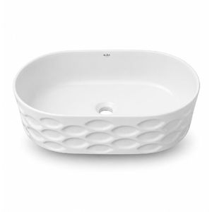 BACHA DE APOYO MURA COD: 9727 - 54 X 36 X 13 WHITE
