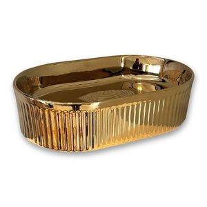 BACHA DE APOYO MURA COD: 044G 49 X 32 X 13 CM GOLD