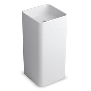 BACHA DE PIE CUADRADA DECA LC-26 CON MESADA BLANCA