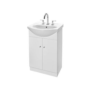 VANITORY PIAZZA MA350P DE PIE 50CM BLANCO CON MESADA 3 AG.