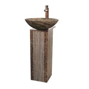 BACHA PIEDRA C/PEDESTAL PS010DE-R 4012 DE-2 (SET)