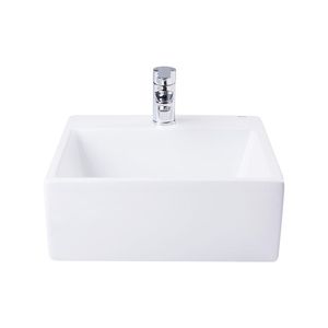 BACHA ROCA LEA SEMI ENCASTRE 410 X 410 1 AG. BLANCO
