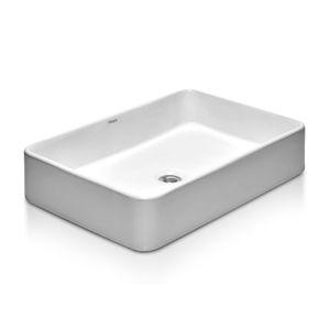 BACHA PEIRANIO DE APOYO RECTANGULAR BLANCA DE 61 X 41 X 11.5 BCH09