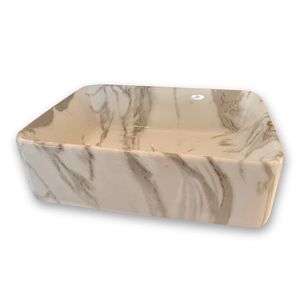 BACHA DE APOYO MURA COD: 345FW 49 X 38 X 14 CM STONE CALACATA